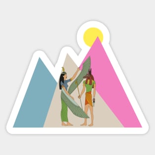 Maat and Anubis Sticker